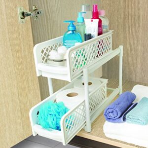 BASKET DRAWERS 15" Versatile 2 Tier Portable Sliding