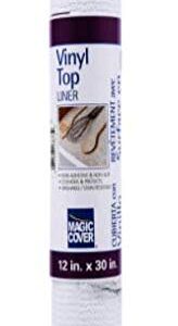 Magic Cover Non-Adhesive Vinyl Top Liner Classic Marble (2 Rolls) 12in X 30in