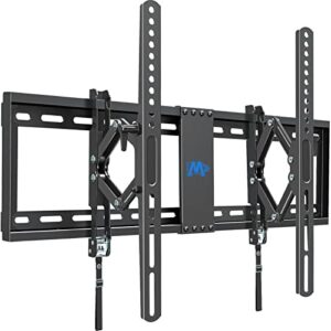 mounting dream advanced tilt tv wall mount for most 42-90 inch tvs, premium wall mount tv bracket with full tilt extension up to 7 inch, fits 16″, 18″, 24″ studs, max vesa 600x400mm and 120lbs md2104