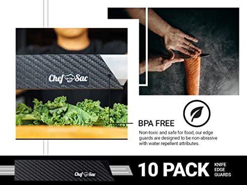 Chef Sac Elite Chef Knife Roll Bag with 10-Pack Knife Guards Included