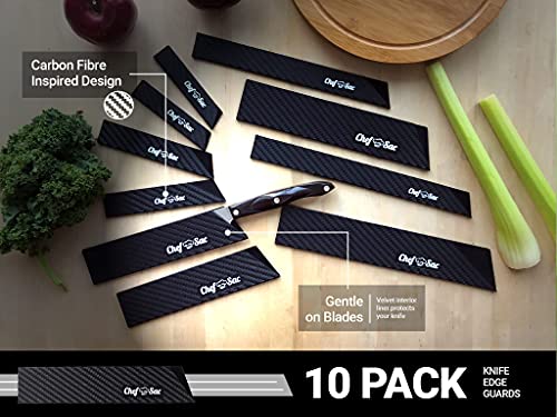 Chef Sac Elite Chef Knife Roll Bag with 10-Pack Knife Guards Included