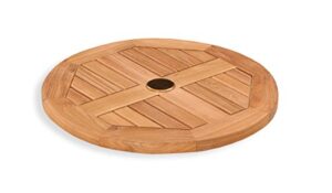 tortuga outdoor tk-r-lsus jakarta teak lazy susan, 20″ long x 20″ wide x 2″ high