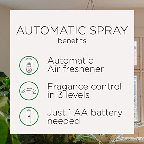 Air Wick Automatic Spray Starter Kit (Gadget + 2 Refills), Summer Delights, Essential Oils, Air Freshener, Odor Neutralization