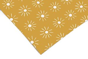 contact paper sun golden yellow | shelf liner | drawer liner | peel and stick paper 842 18in x 72in (6ft)