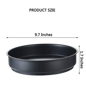 Lazy Susan Turntable Spice Organizer 9", Rotating Spinning Lazy Susans Storage Container For Kitchen Pantry, Counters, Countertop, Shelf, Table, Vanity black