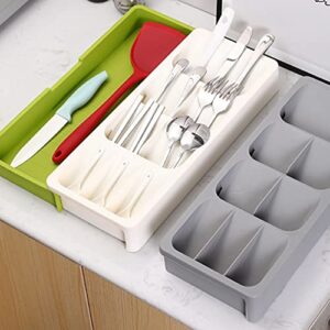 Cutlery Drawer Storage Box Fork Spoon Divider for Kitchen Utensils B