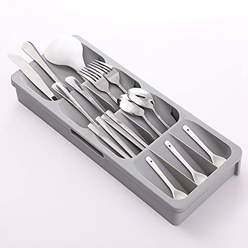 Cutlery Drawer Storage Box Fork Spoon Divider for Kitchen Utensils B