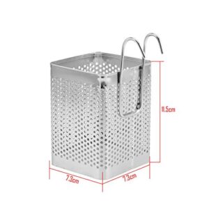 Sundarling Sink Basket,Kitchen Utensils Chopsticks Knife and Fork Holder Drying Rack Basket,2.87" 2.87" 4.52" (Style 1)