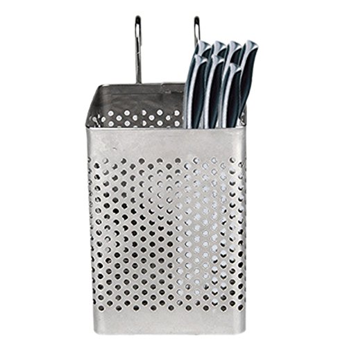 Sundarling Sink Basket,Kitchen Utensils Chopsticks Knife and Fork Holder Drying Rack Basket,2.87" 2.87" 4.52" (Style 1)