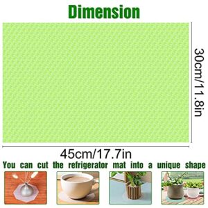 Theshai 8pcs Refrigerator Mats, Waterproof Non-Slip EVA Refrigerator Liner Pads, Can Be Cut Washable Fridge Mat, Also Great for Drawers Shelves Cabinets Storage Kitchen and Placemats
