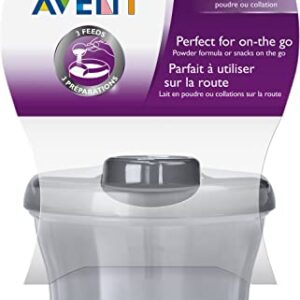 Philips AVENT Powder Formula Dispenser and Snack Cup, Grey, SCF135/18