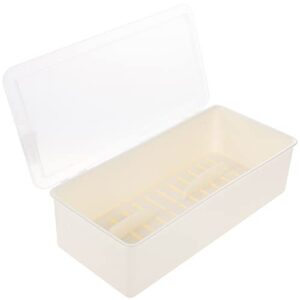 cabilock flatware storage trays with lid and drainer kitchen chopsticks storage case utensil holder cutlery box container home supplies