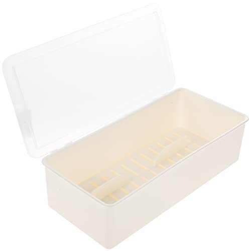 Cabilock Flatware Storage Trays with Lid and Drainer Kitchen Chopsticks Storage Case Utensil Holder Cutlery Box Container Home Supplies