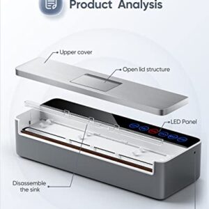 Vacuum Sealer Machine, Full Automatic Food Sealer (95Kpa), vacuum sealers bags for food Air Sealing System for Food Sealer Dry, Moist Food Preservation Modes, Lab Tested, LED Indicator Lights