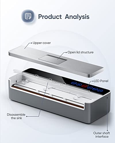 Vacuum Sealer Machine, Full Automatic Food Sealer (95Kpa), vacuum sealers bags for food Air Sealing System for Food Sealer Dry, Moist Food Preservation Modes, Lab Tested, LED Indicator Lights