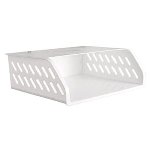 zerodeko 1pc hollow storage shelf kitchenware storage holder under desk rack toilet board stand for desk bedroom