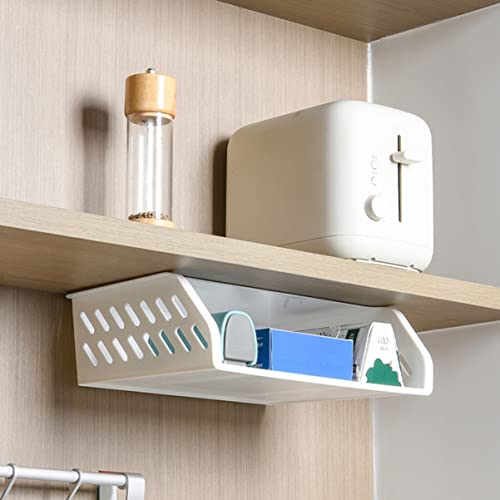 Zerodeko 1Pc Hollow Storage Shelf Kitchenware Storage Holder Under Desk Rack Toilet Board Stand for Desk Bedroom