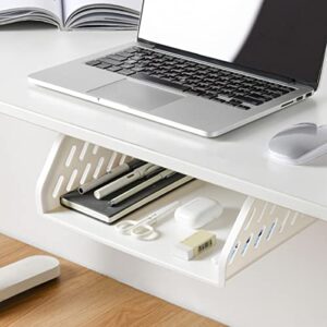 Zerodeko 1Pc Hollow Storage Shelf Kitchenware Storage Holder Under Desk Rack Toilet Board Stand for Desk Bedroom