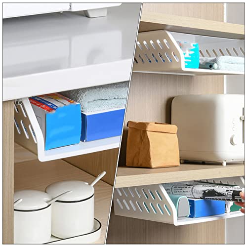 Zerodeko 1Pc Hollow Storage Shelf Kitchenware Storage Holder Under Desk Rack Toilet Board Stand for Desk Bedroom