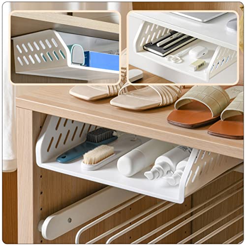 Zerodeko 1Pc Hollow Storage Shelf Kitchenware Storage Holder Under Desk Rack Toilet Board Stand for Desk Bedroom