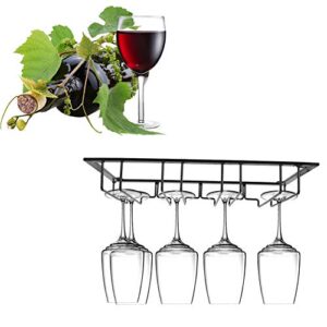 Talany Wine Glass Holder, Stemware Rack Organizer Wine Glasses Hanger for Modern Decor for Bar for Kitchen(Black)