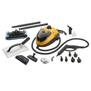wagner spraytech 0282014 915e on-demand steam cleaner & wallpaper removal, multipurpose power steamer, 18 attachments included (some pieces included in storage compartment)
