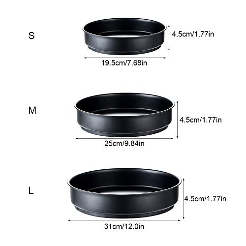 Rotating Storage Tray Lazy Susan Turntable Organizer, Stainless Steel Rotatable Spice Racks, Turntable Kitchen Organizer for Pantry Office Bathroom Vanity Countertop Cabinet