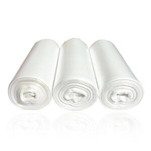 2 gallon small trash bags, clear, 150 counts/ 3 rolls