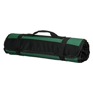 shamjina chef case roll bag cutter edge guards chef storage bag 3 colors organizer – green, 35.5×13.5cm
