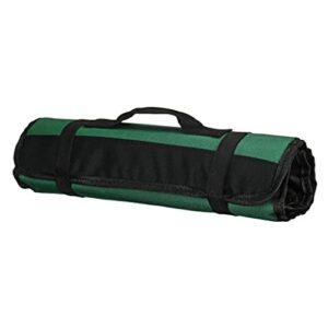 shamjina Chef Case Roll Bag Cutter Edge Guards Chef Storage Bag 3 Colors Organizer - Green, 35.5x13.5cm