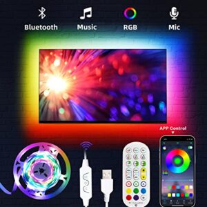 Daymeet LED Lights for TV, 9.8FT Led Backlight TV Lights RGB Led TV Lights for 32-60inch TV USB Led Strip Lights for TV Led Lights Sync with Music Bluetooth APP Control Led Lights for Bedroom