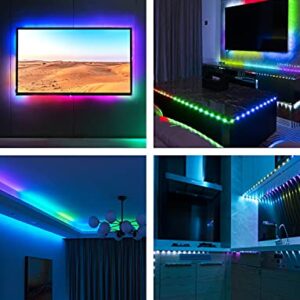 Daymeet LED Lights for TV, 9.8FT Led Backlight TV Lights RGB Led TV Lights for 32-60inch TV USB Led Strip Lights for TV Led Lights Sync with Music Bluetooth APP Control Led Lights for Bedroom