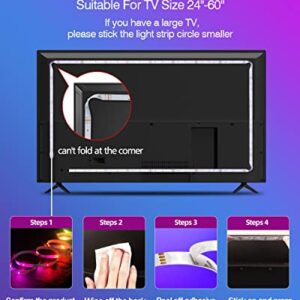 Daymeet LED Lights for TV, 9.8FT Led Backlight TV Lights RGB Led TV Lights for 32-60inch TV USB Led Strip Lights for TV Led Lights Sync with Music Bluetooth APP Control Led Lights for Bedroom