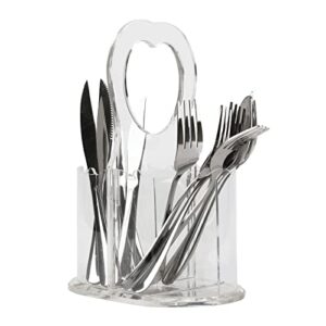 cllmkl cutlery storage box, cutlery storage box with handle, cutlery spoon holder (7.16×4.72×9.76in)