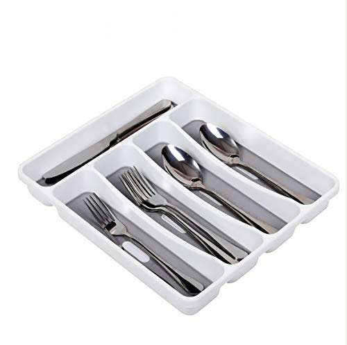 HMF DrawerStore Kitchen Drawer Organizer Tray for Cutlery,knives, Utensils and Gadgets Silverware Flatware Drawer Tray