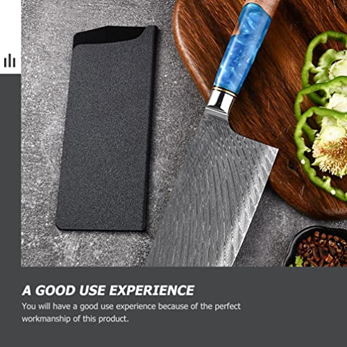 Hemoton Chef Knife Bag Cutlery Pockets: 3Pcs Flocking Knife Sheath Holder Kitchen Knife Gift Box Guards 19.7 * 5.3cm, 16.5 * 3.3cm, 15.6 * 4.3cm