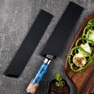 Hemoton Chef Knife Bag Cutlery Pockets: 3Pcs Flocking Knife Sheath Holder Kitchen Knife Gift Box Guards 19.7 * 5.3cm, 16.5 * 3.3cm, 15.6 * 4.3cm