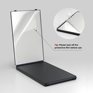 3 Way Mirror for Self Hair Cutting, 360 Trifold Barber Mirrors 3 Sided Makeup Mirror to See Back of Head, Used for Hair Coloring, Braiding, DIY Haircut Tool are Good Gifts for Men Women (Without LED)