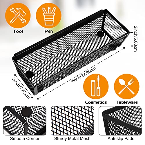 Kitchen Knife Drawer Organizer and Steel Metal Mesh Tray