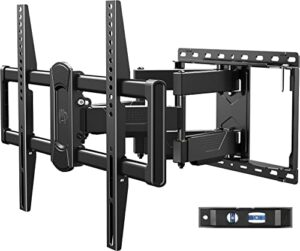 mounting dream ul listed full motion tv wall mount swivel and tilt for most 42-75 inch flat screen tv, tv mount bracket with articulating dual arms, max vesa 600x400mm, 100 lbs, fits 16″ studs, md2617