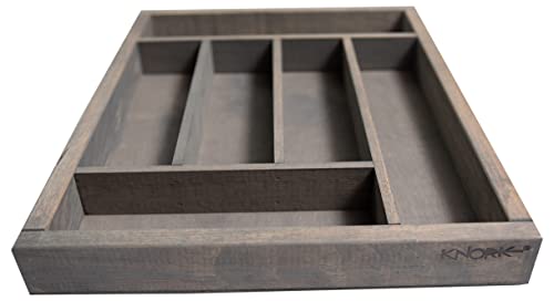 Knork Storage Tray/Flatware Organizer, large, Weathered Gray