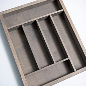 Knork Storage Tray/Flatware Organizer, large, Weathered Gray