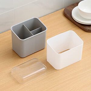 Portable Utensil Holder Kitchen Sink Caddy Utensil Organizer Cutlery Drainer Sponge Holder Dish Brush Holder Fork and Spoon Holder for Chopsticks, Spoon, Fork, Brush