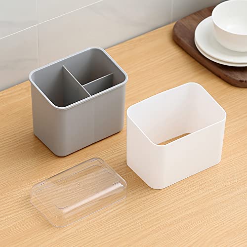 Portable Utensil Holder Kitchen Sink Caddy Utensil Organizer Cutlery Drainer Sponge Holder Dish Brush Holder Fork and Spoon Holder for Chopsticks, Spoon, Fork, Brush