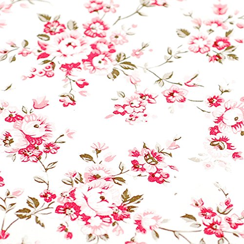 GLOW4U Self Adhesive Floral Shelf Drawer Liner Vinyl Contact Paper for Kitchen Cabinets Dresser Cupboard Pantry Furniture Wall Arts Crafts Decal 17.7 inch by 16 Feet