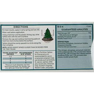 Jobe's, Fertilizer Spikes, Evergreen Tree, 15 Count, Slow Release, Cypress, Juniper, Magnolia