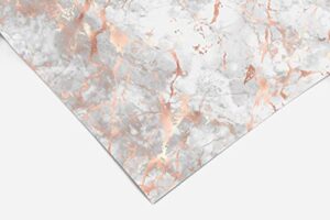 gray rose gold marble contact paper | shelf liner | drawer liner | peel and stick paper 297 24in x 96ft (8ft)