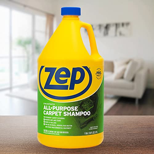 Zep All-Purpose Carpet Shampoo Concentrate 128 ounce ZUCEC128 (formerly Carpet Extractor) , Blue