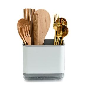 jaugufiy kitchen utensil holder for countertop cutlery holder cutlery drainer flatware organizer utensil crock holder caddy