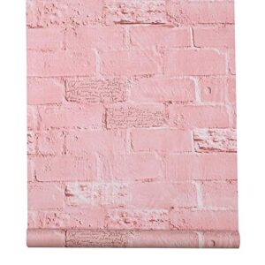 lovingway english quotes drawer liner 17.7×177 inch decor classroom wall easy-to-install pvc corner shelving paper pink bricks